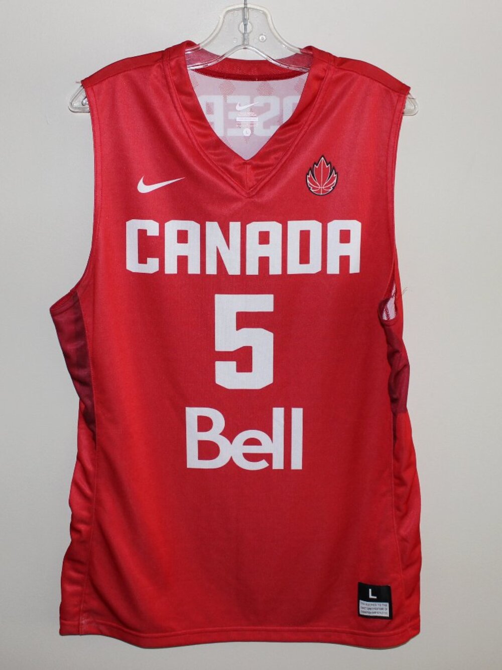 3/$188❤️mint 2013 Nike Cory JOSEPH #5 Team Canada Basketball Jersey Canada made